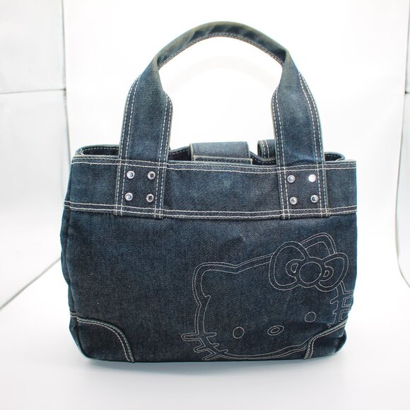 Hello Kitty Denim Hand Bag - Picture 1 of 10